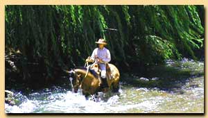At the wild river of Rio Hurtado