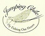Fly fishing in Chile with JumpingChile logo
