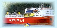 ship in the patagonia of Chile